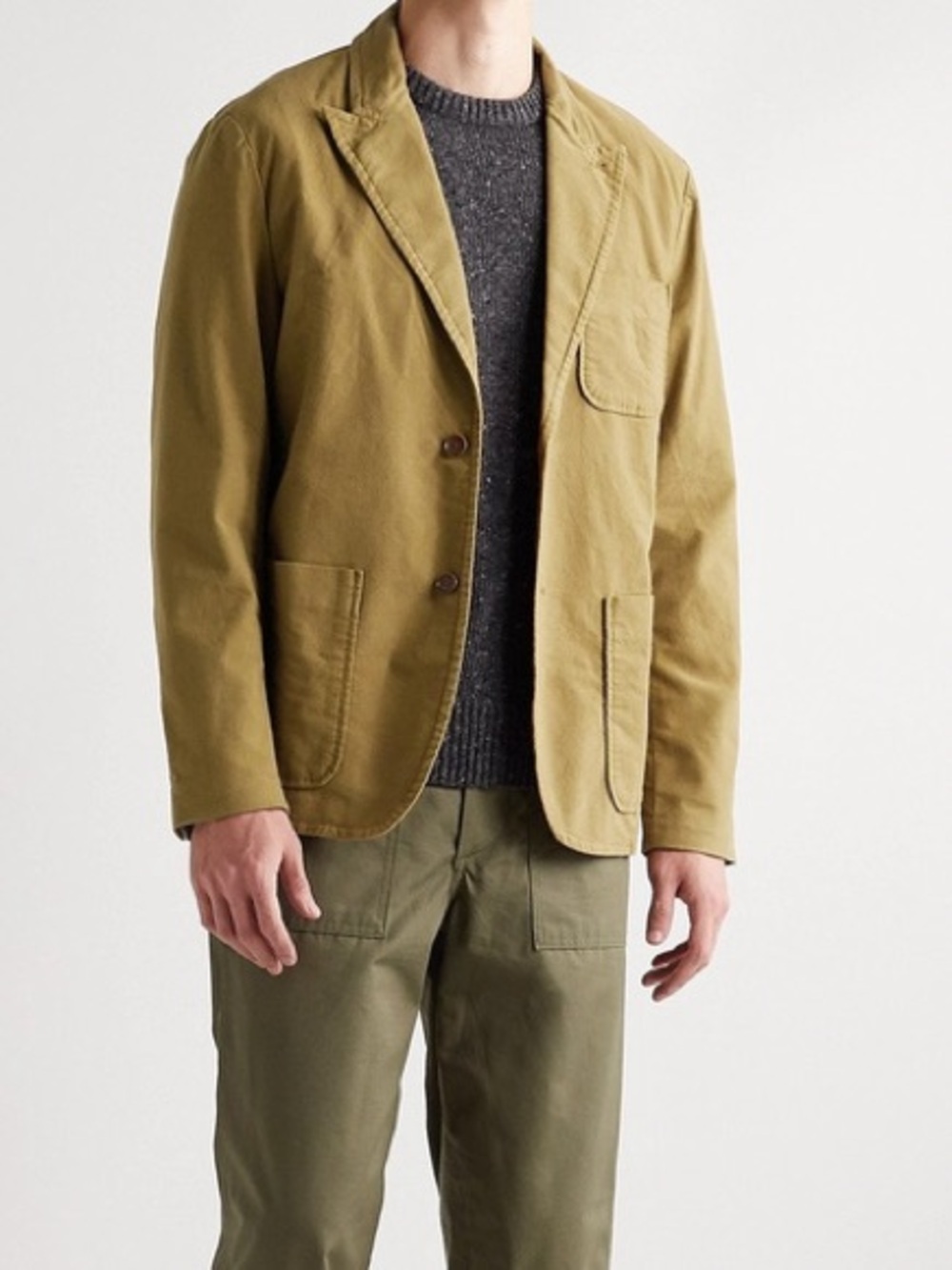 Alex Mill khaki / tan Casual Cotton Blazer